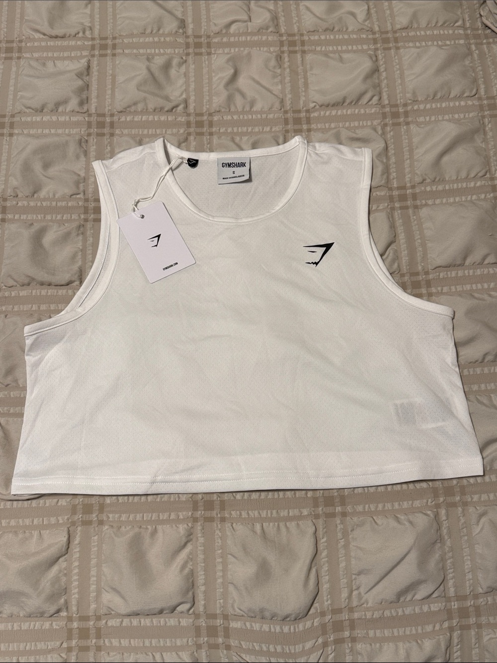 Gymshark Training Crop Tank WHITE